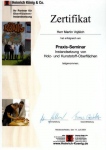 Certifikát školenia opráv drevených a umelých povrchov 2004