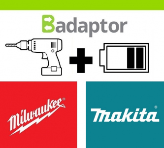 Badaptor tool Milwaukee - battery Makita