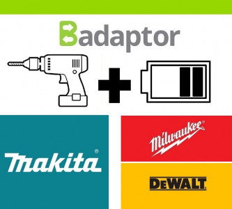 Badaptor tool Makita - battery Milwaukee-Dewalt