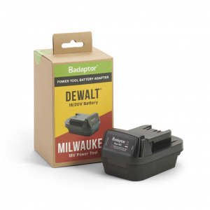 Badaptor redukce pro nářadí MILWAUKEE na akumulátorovou baterii DEWALT 18V