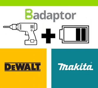 Badaptor tool Dewalt - battery Makita