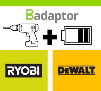 Badaptor tool Ryobi - battery Dewalt