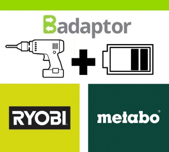 Badaptor tool Ryobi - battery Metabo
