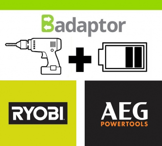 Badaptor tool Ryobi - battery AEG