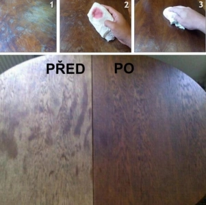 Renuwell Renovátor laku nábytku, aplikácia